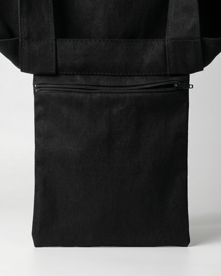 Black Oversize T-Shirt + Tote Bag "206 BONES 1 END" Bundle