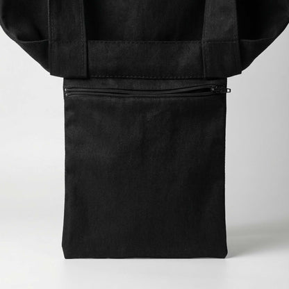 Czarna torba na zakupy „206 BONES 1 END”