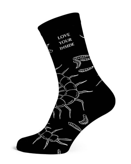 Cotton Crew Socks "Centipede" - Love Your Inside