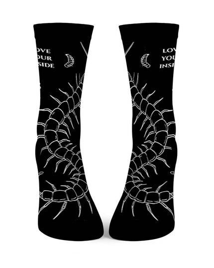 Cotton Crew Socks "Centipede" - Love Your Inside