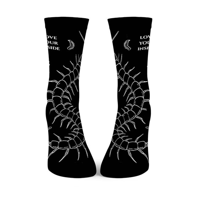 Cotton Crew Socks "Centipede" - Love Your Inside