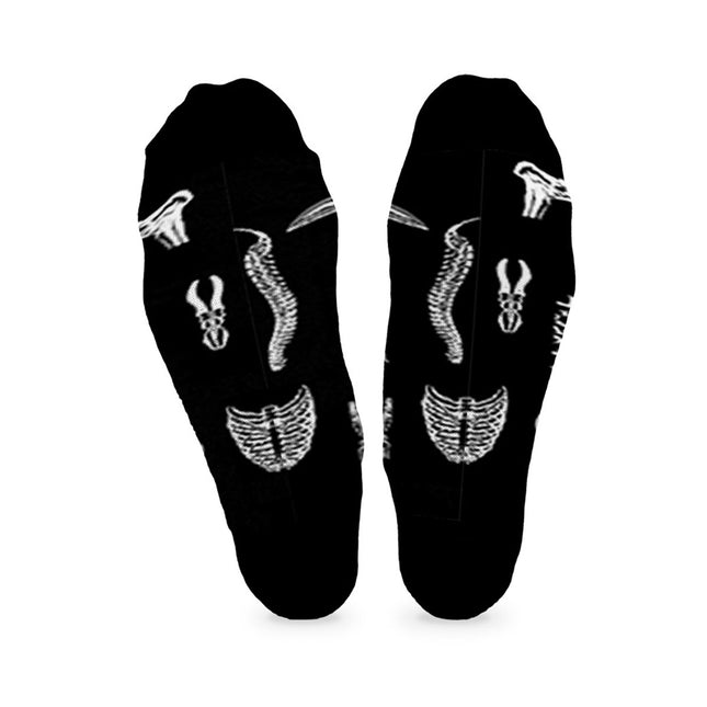 Skarpety długie bawełniane unisex ryciny anatomiczne widok podeszwy